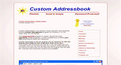Desktop Screenshot of customaddressbook.com