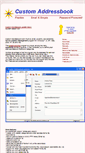 Mobile Screenshot of customaddressbook.com