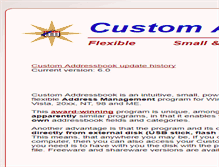 Tablet Screenshot of customaddressbook.com